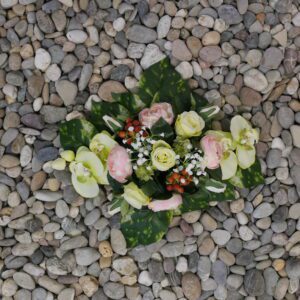 Toefje wit/roze 25cm