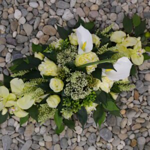 Bloemstuk 75cm wit