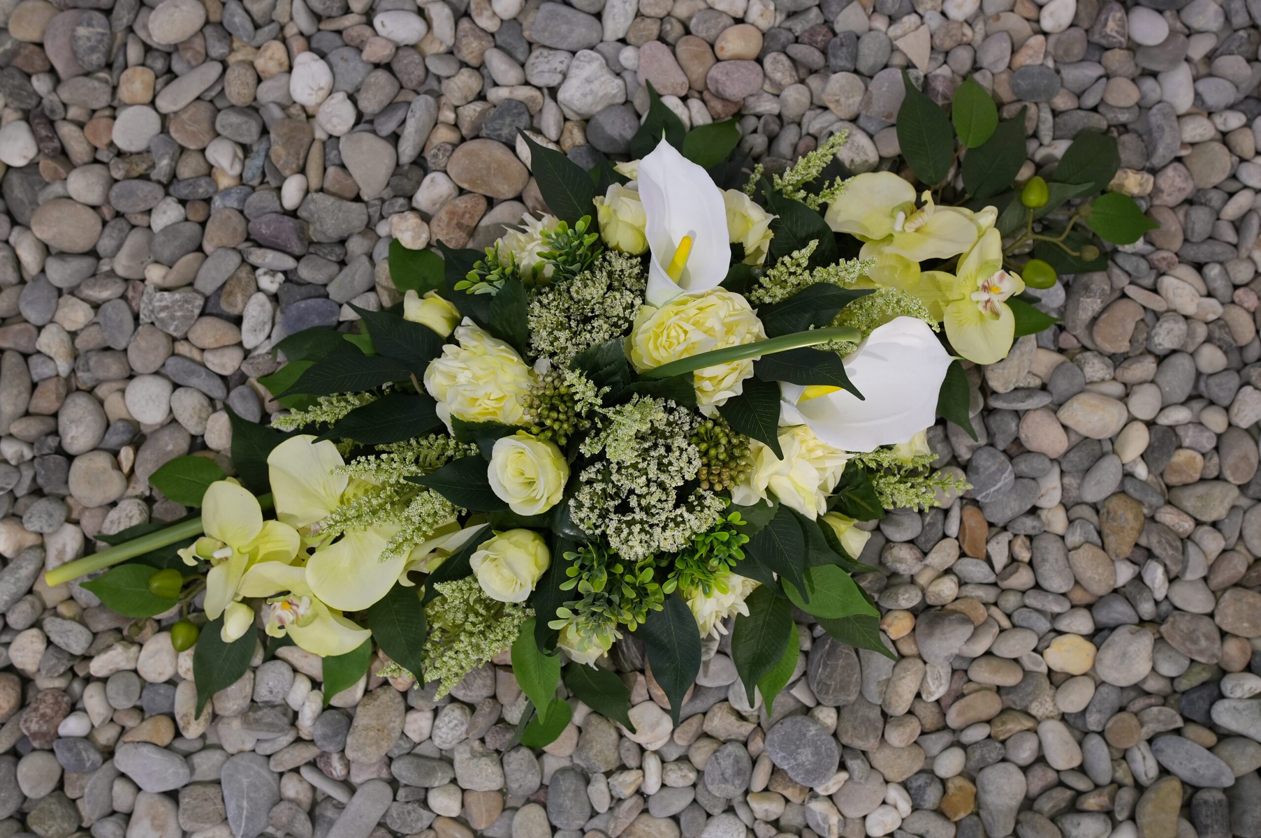 Bloemstuk 75cm wit