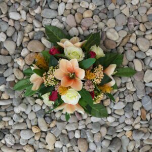 Toefje oranje/wit/rood 30cm