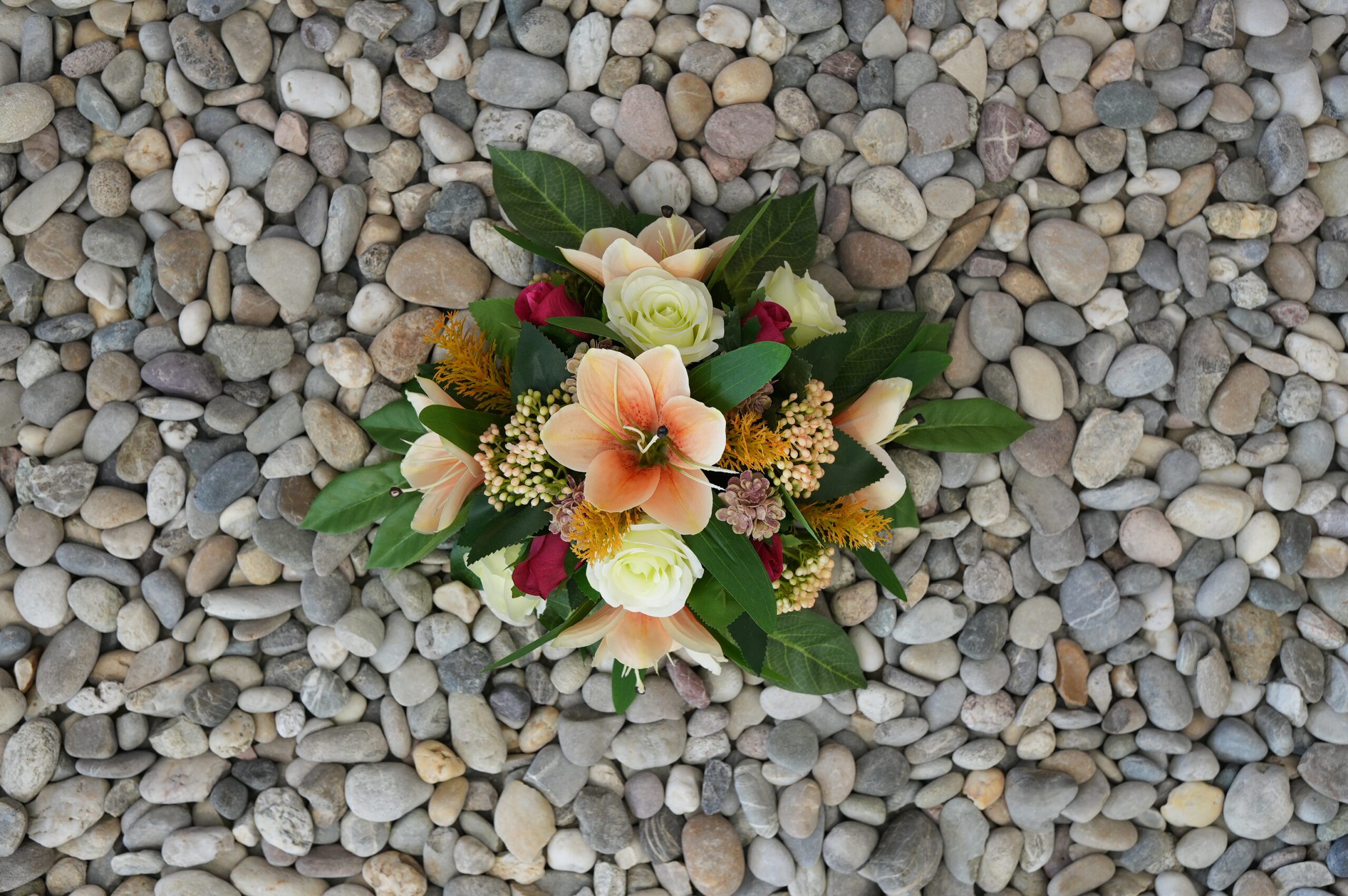 Toefje oranje/wit/rood 30cm