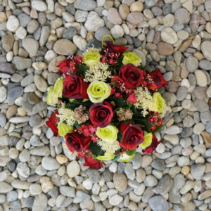 Biedermeier rood/wit